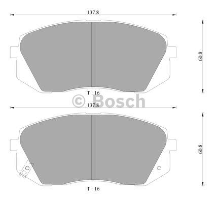 Bosch 0 986 AB3 091 Тормозные колодки дисковые, комплект 0986AB3091: Отличная цена - Купить в Польше на 2407.PL!