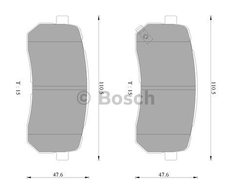 Bosch 0 986 AB3 101 Тормозные колодки дисковые, комплект 0986AB3101: Купить в Польше - Отличная цена на 2407.PL!
