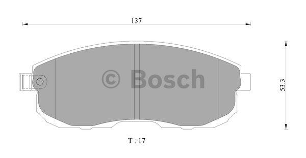 Bosch 0 986 AB3 120 Гальмівні колодки, комплект 0986AB3120: Приваблива ціна - Купити у Польщі на 2407.PL!