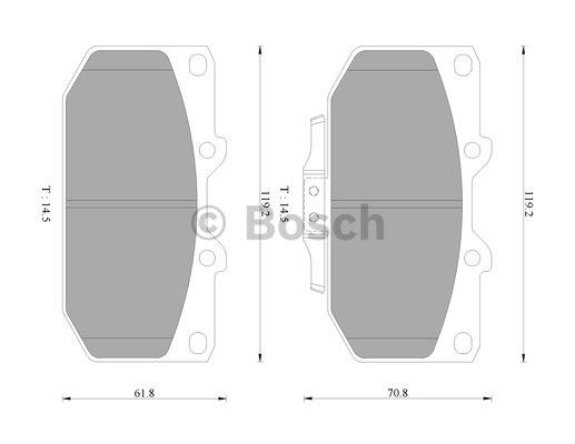 Bosch 0 986 AB9 039 Тормозные колодки дисковые, комплект 0986AB9039: Отличная цена - Купить в Польше на 2407.PL!