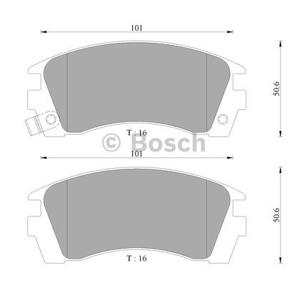 Bosch 0 986 AB9 051 Brake Pad Set, disc brake 0986AB9051: Buy near me in Poland at 2407.PL - Good price!