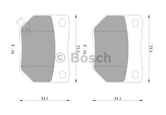 Bosch 0 986 AB9 052 Гальмівні колодки, комплект 0986AB9052: Приваблива ціна - Купити у Польщі на 2407.PL!
