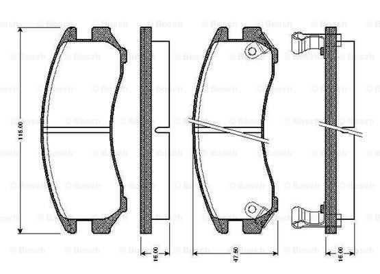 Bosch 0 986 TB2 566 Гальмівні колодки, комплект 0986TB2566: Приваблива ціна - Купити у Польщі на 2407.PL!