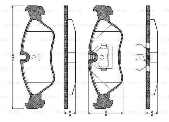 Bosch 0 986 TB2 611 Klocki hamulcowe, zestaw 0986TB2611: Dobra cena w Polsce na 2407.PL - Kup Teraz!