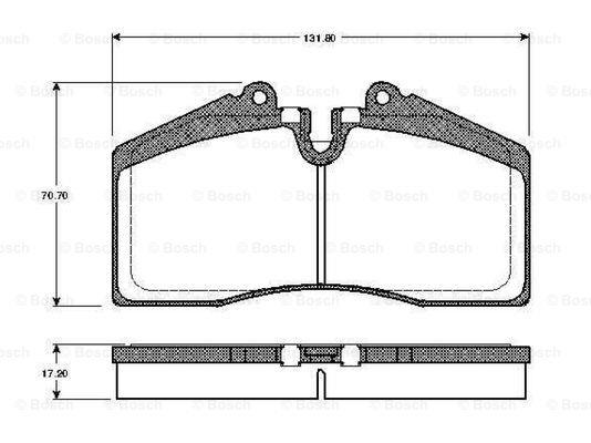 Bosch 0 986 TB2 613 Brake Pad Set, disc brake 0986TB2613: Buy near me in Poland at 2407.PL - Good price!