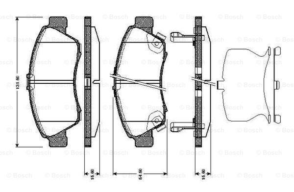 Bosch 0 986 TB2 686 Klocki hamulcowe, zestaw 0986TB2686: Dobra cena w Polsce na 2407.PL - Kup Teraz!