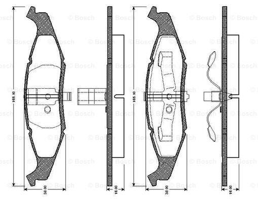 Bosch 0 986 TB2 704 Klocki hamulcowe, zestaw 0986TB2704: Dobra cena w Polsce na 2407.PL - Kup Teraz!