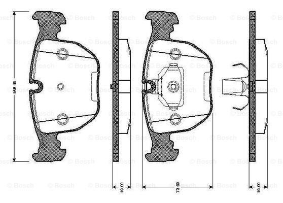 Bosch 0 986 TB2 743 Klocki hamulcowe, zestaw 0986TB2743: Dobra cena w Polsce na 2407.PL - Kup Teraz!