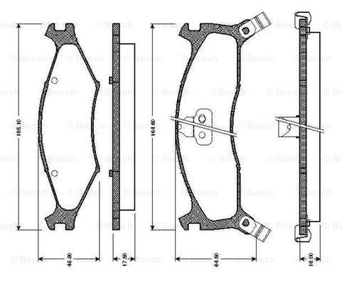 Bosch 0 986 TB2 747 Тормозные колодки дисковые, комплект 0986TB2747: Отличная цена - Купить в Польше на 2407.PL!