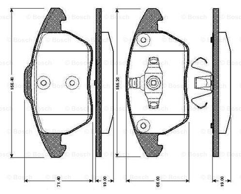 Bosch 0 986 TB2 859 Klocki hamulcowe, zestaw 0986TB2859: Dobra cena w Polsce na 2407.PL - Kup Teraz!