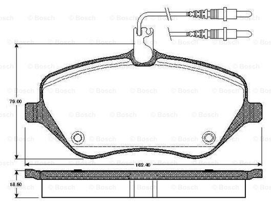 Bosch 0 986 TB2 880 Scheibenbremsbeläge, Set 0986TB2880: Kaufen Sie zu einem guten Preis in Polen bei 2407.PL!