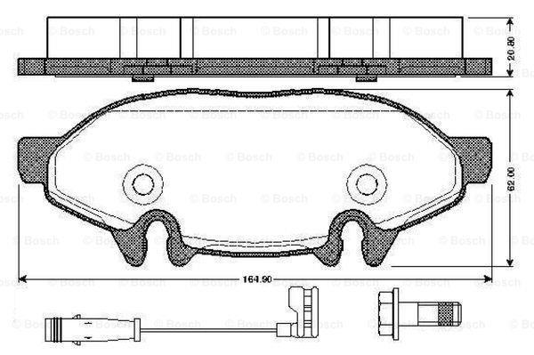 Bosch 0 986 TB2 882 Klocki hamulcowe, zestaw 0986TB2882: Dobra cena w Polsce na 2407.PL - Kup Teraz!