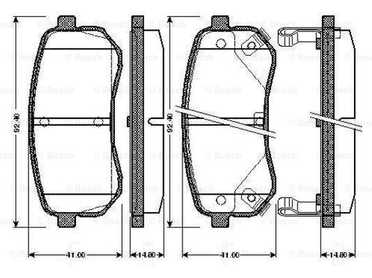 Bosch 0 986 TB2 893 Klocki hamulcowe, zestaw 0986TB2893: Dobra cena w Polsce na 2407.PL - Kup Teraz!