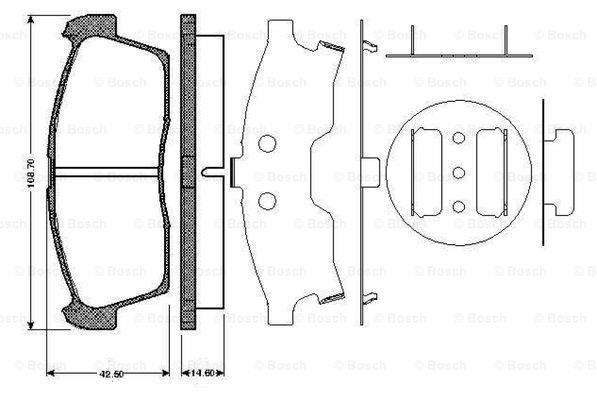 Bosch 0 986 TB2 930 Brake Pad Set, disc brake 0986TB2930: Buy near me in Poland at 2407.PL - Good price!