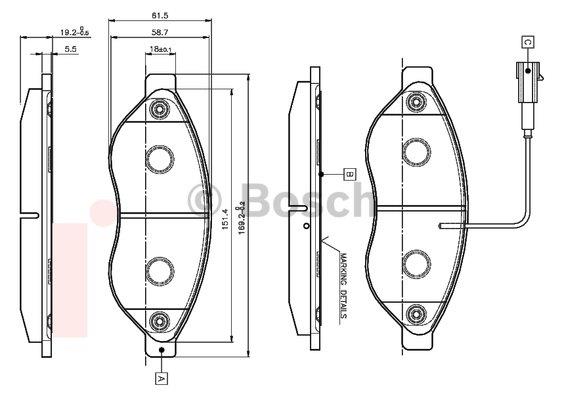 Bosch 0 986 TB2 944 Klocki hamulcowe, zestaw 0986TB2944: Dobra cena w Polsce na 2407.PL - Kup Teraz!