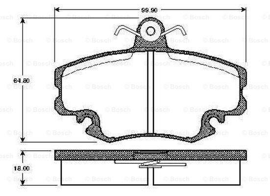 Bosch 0 986 TB2 953 Гальмівні колодки, комплект 0986TB2953: Купити у Польщі - Добра ціна на 2407.PL!