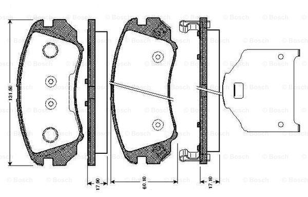 Bosch 0 986 TB2 963 Brake Pad Set, disc brake 0986TB2963: Buy near me in Poland at 2407.PL - Good price!