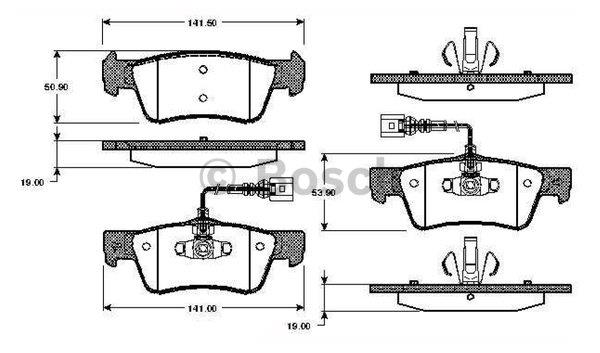 Bosch 0 986 TB2 968 Klocki hamulcowe, zestaw 0986TB2968: Dobra cena w Polsce na 2407.PL - Kup Teraz!