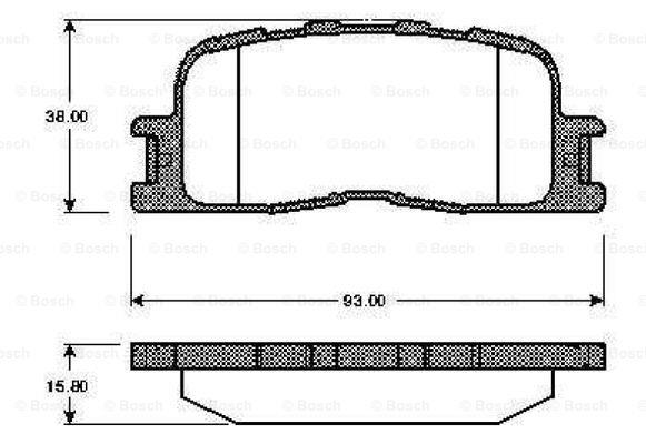 Bosch 0 986 TB2 987 Brake Pad Set, disc brake 0986TB2987: Buy near me in Poland at 2407.PL - Good price!