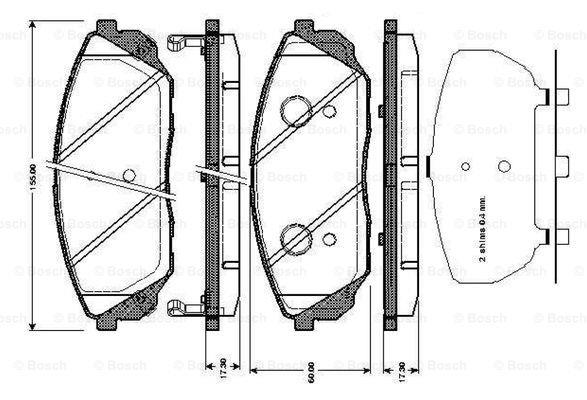 Bosch 0 986 TB3 001 Klocki hamulcowe, zestaw 0986TB3001: Dobra cena w Polsce na 2407.PL - Kup Teraz!