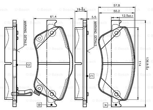 Bosch 0 986 TB3 069 Klocki hamulcowe, zestaw 0986TB3069: Dobra cena w Polsce na 2407.PL - Kup Teraz!