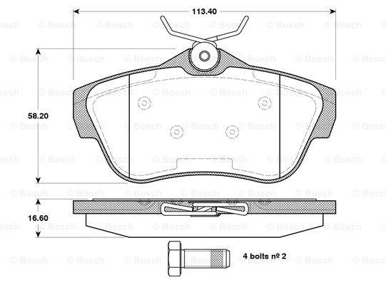 Bosch 0 986 TB3 084 Тормозные колодки дисковые, комплект 0986TB3084: Отличная цена - Купить в Польше на 2407.PL!