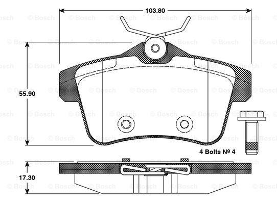 Bosch 0 986 TB3 101 Klocki hamulcowe, zestaw 0986TB3101: Dobra cena w Polsce na 2407.PL - Kup Teraz!