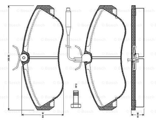 Bosch 0 986 TB2 029 Scheibenbremsbeläge, Set 0986TB2029: Kaufen Sie zu einem guten Preis in Polen bei 2407.PL!