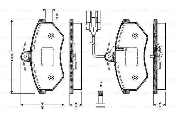 Bosch 0 986 TB2 072 Klocki hamulcowe, zestaw 0986TB2072: Dobra cena w Polsce na 2407.PL - Kup Teraz!