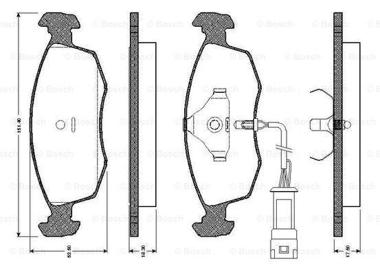 Bosch 0 986 TB2 092 Гальмівні колодки, комплект 0986TB2092: Приваблива ціна - Купити у Польщі на 2407.PL!