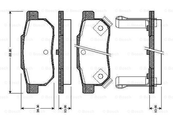 Bosch 0 986 TB2 120 Brake Pad Set, disc brake 0986TB2120: Buy near me in Poland at 2407.PL - Good price!