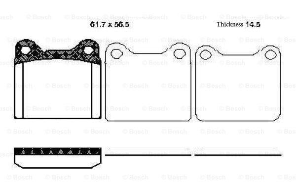 Bosch 0 986 TB2 134 Тормозные колодки дисковые, комплект 0986TB2134: Отличная цена - Купить в Польше на 2407.PL!