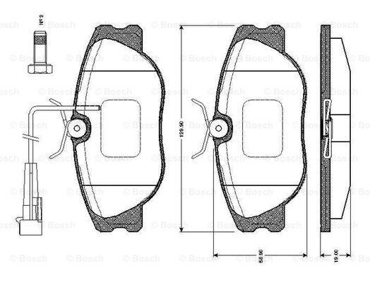 Bosch 0 986 TB2 167 Klocki hamulcowe, zestaw 0986TB2167: Dobra cena w Polsce na 2407.PL - Kup Teraz!