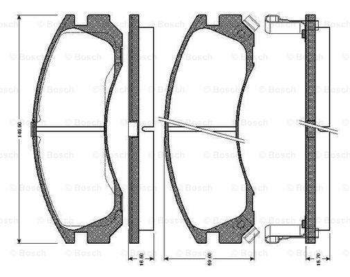 Bosch 0 986 TB2 194 Klocki hamulcowe, zestaw 0986TB2194: Dobra cena w Polsce na 2407.PL - Kup Teraz!