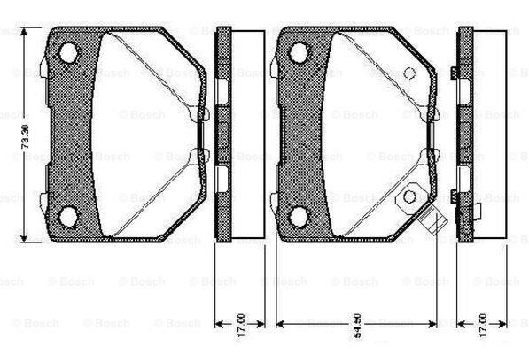 Bosch 0 986 TB2 198 Brake Pad Set, disc brake 0986TB2198: Buy near me at 2407.PL in Poland at an Affordable price!