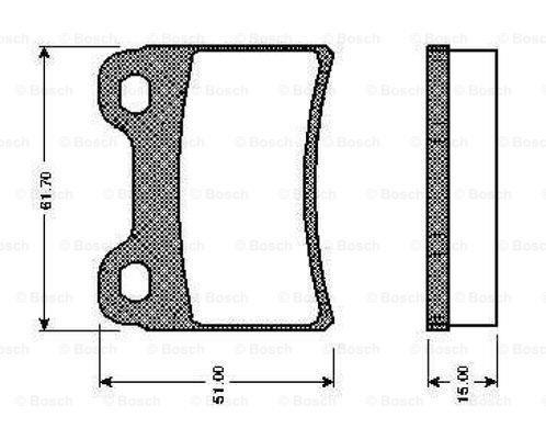 Bosch 0 986 TB2 231 Brake Pad Set, disc brake 0986TB2231: Buy near me in Poland at 2407.PL - Good price!