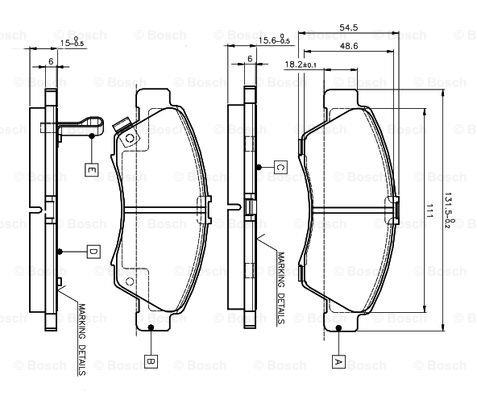 Bosch 0 986 TB2 233 Klocki hamulcowe, zestaw 0986TB2233: Dobra cena w Polsce na 2407.PL - Kup Teraz!