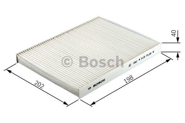 Cabin filter with activated carbon Bosch 1 987 432 378