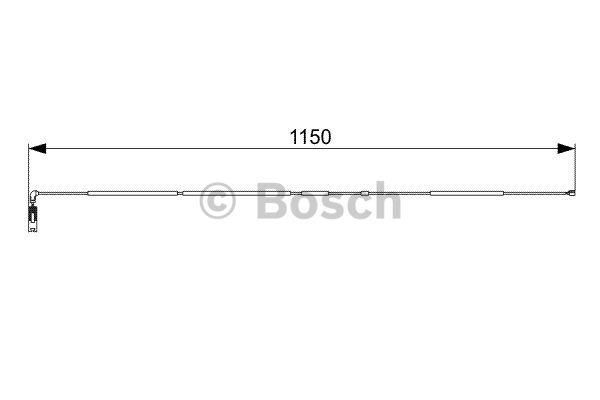 Warning contact, brake pad wear Bosch 1 987 473 004