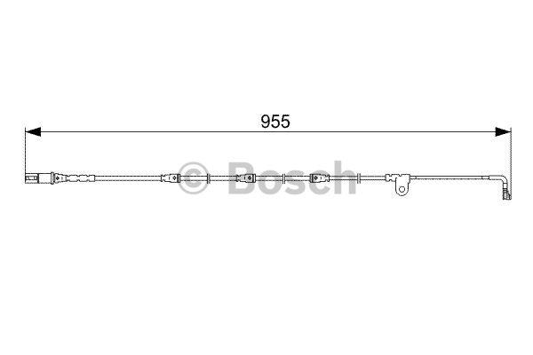 Czujnik zużycia klocków hamulcowych Bosch 1 987 473 028