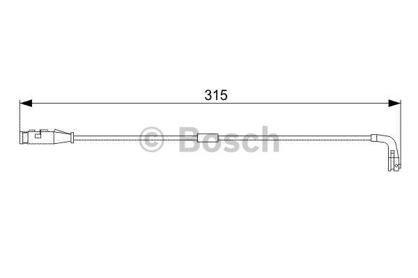 Датчик износа тормозных колодок Bosch 1 987 473 039