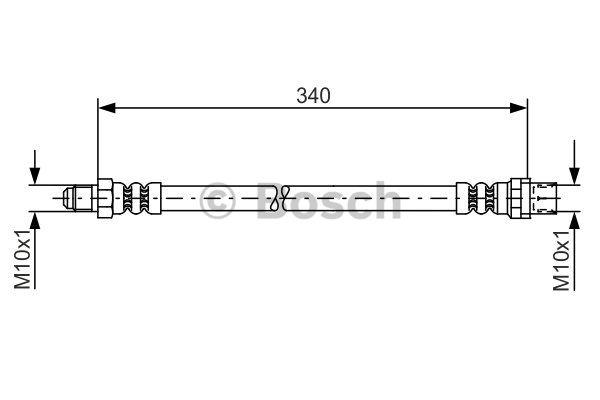 Przewód hamulcowy elastyczny Bosch 1 987 481 080