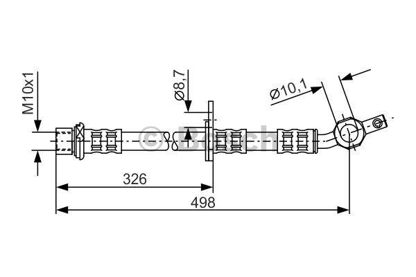 Bosch 1 987 481 104 Bremsschlauch 1987481104: Kaufen Sie zu einem guten Preis in Polen bei 2407.PL!