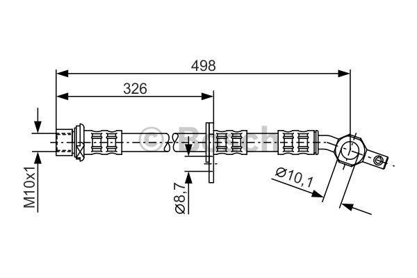 Bosch 1 987 481 105 Bremsschlauch 1987481105: Kaufen Sie zu einem guten Preis in Polen bei 2407.PL!