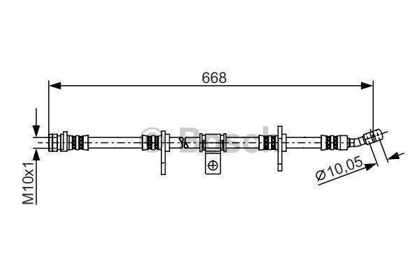 Bosch 1 987 481 272 Brake Hose 1987481272: Buy near me at 2407.PL in Poland at an Affordable price!