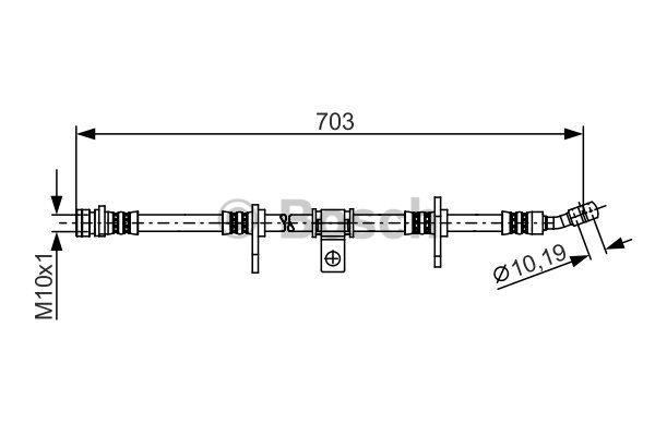 Bosch 1 987 481 275 Brake Hose 1987481275: Buy near me in Poland at 2407.PL - Good price!