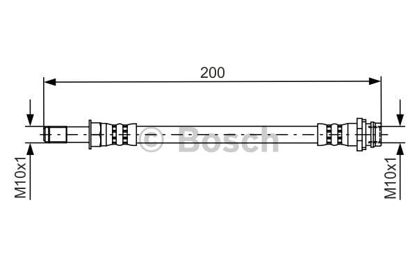 Przewód hamulcowy elastyczny Bosch 1 987 481 443