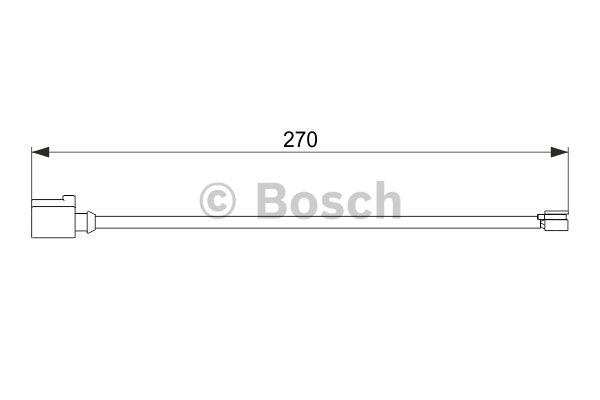 Warning contact, brake pad wear Bosch 1 987 474 564