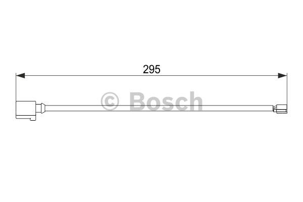 Warning contact, brake pad wear Bosch 1 987 474 565
