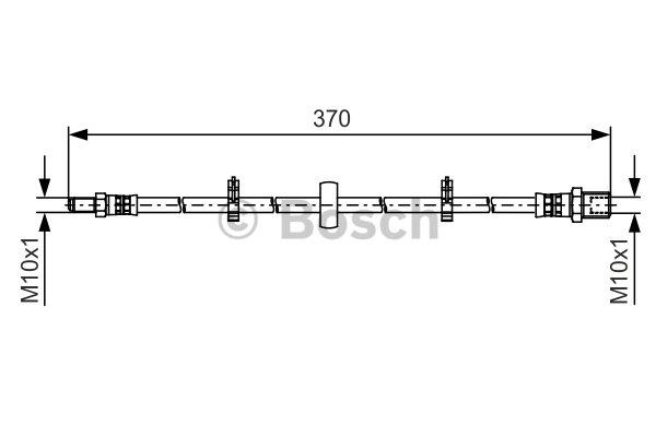 Przewód hamulcowy elastyczny Bosch 1 987 481 508